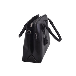 Dámská kožená kabelka černá 250140