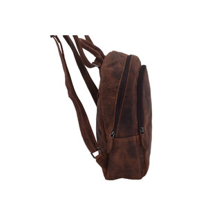 Dámský kožený batoh hnědý hunter 250103
