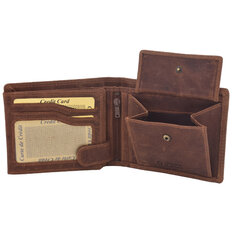 Pánská peněženka MERCUCIO světlehnědá vzor 37 sv. Hubert 2911908