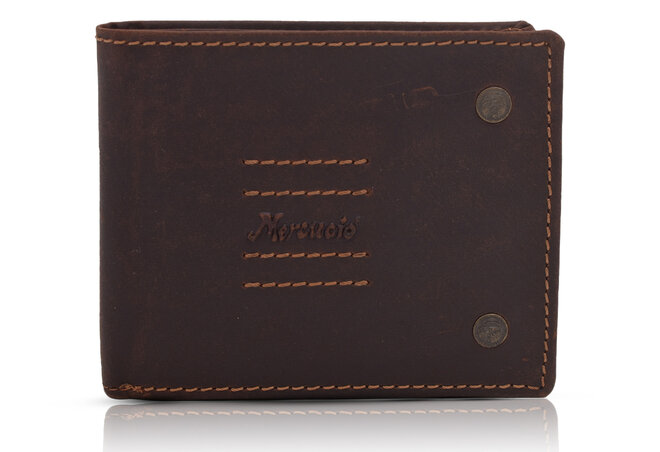 Pánská peněženka MERCUCIO tmavěhnědá 2911797