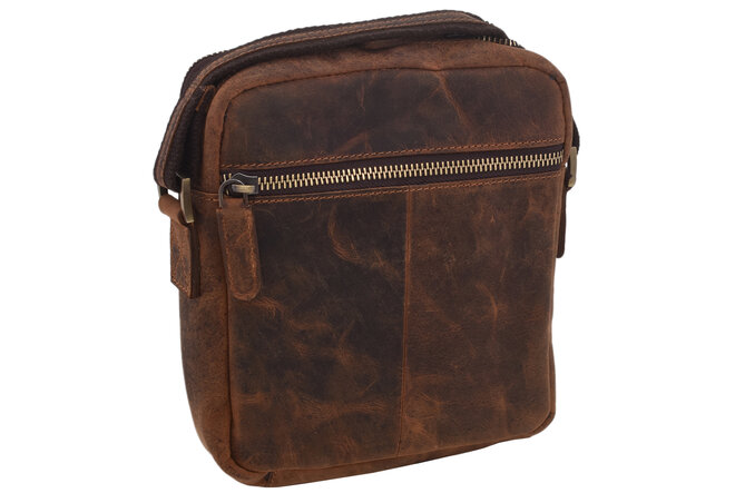 Pánské kožené crossbody tan hunter 250849