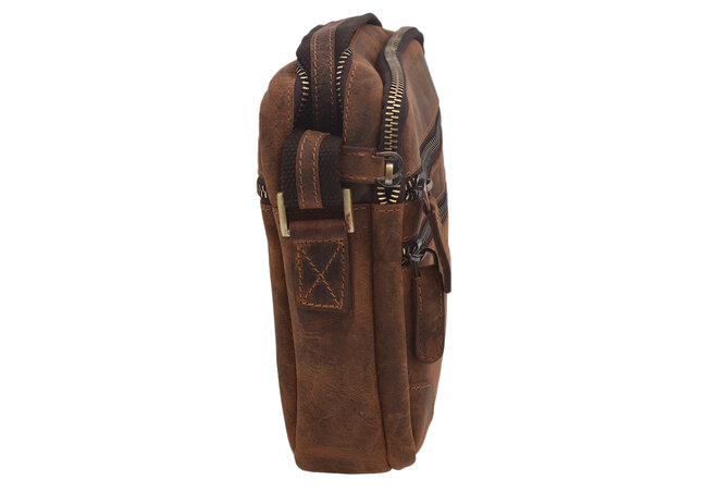 Pánské kožené crossbody tan hunter 250849