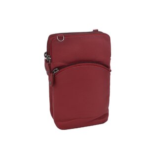 Dámská kožená crossbody kabelka červená 2511538