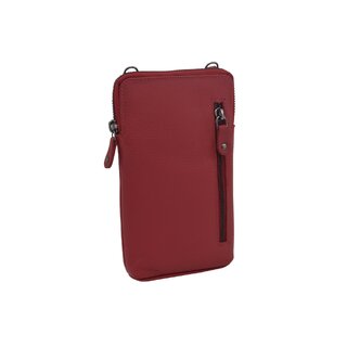 Dámská kožená crossbody kabelka červená 2511539