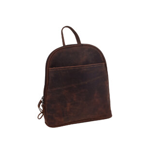 Dámská kožená crossbody kabelka hnědý hunter 250101