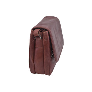 Dámská kožená crossbody kabelka růžová 220108
