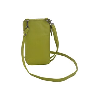 Dámská kožená crossbody kabelka zelená 2511539