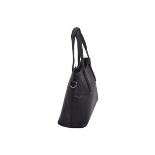Dámská kožená kabelka černá 250135