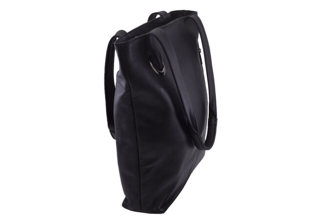 Dámská kožená kabelka černá 250703