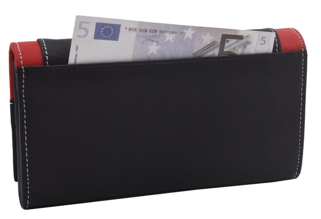 Dámská peněženka MERCUCIO černá/červená 2311803