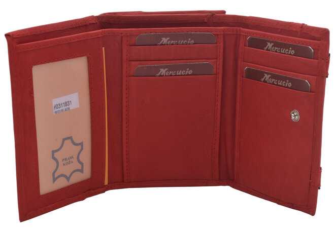 Dámská peněženka MERCUCIO červená/černá 2311831