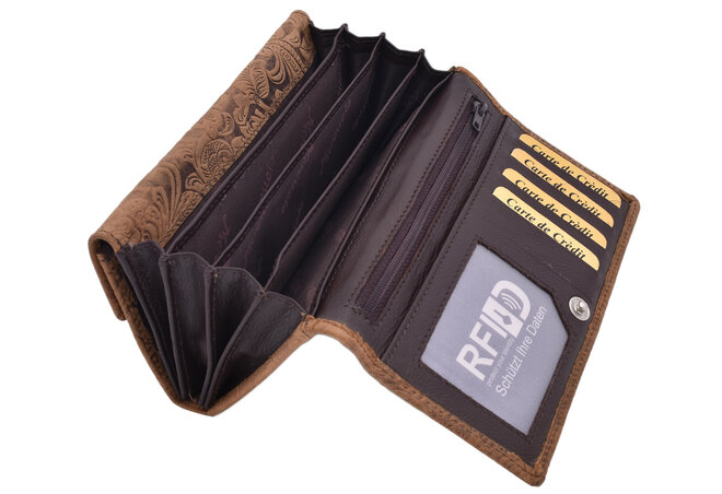 Dámská peněženka RFID MERCUCIO tmavěhnědá 4210643