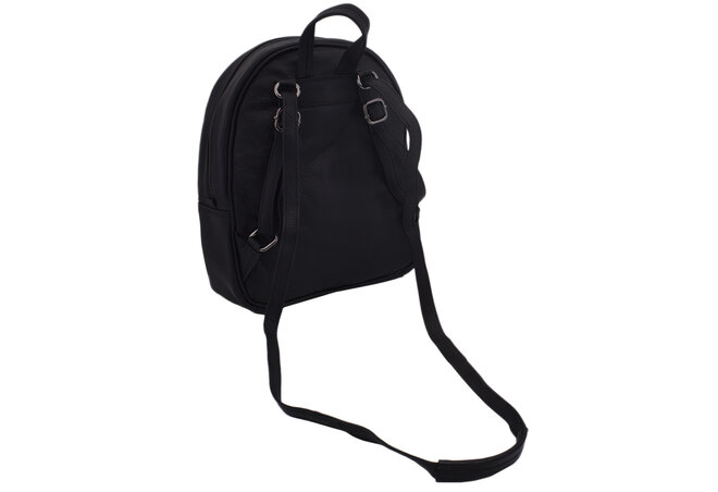 Dámský kožený batoh černý 220104