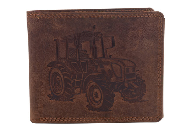 Dárkový set traktor 410 - pánská peněženka 2911908-31 a kožený přívěsek na klíče 2911945