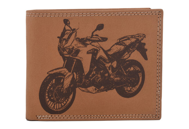 Pánská peněženka MERCUCIO natural vzor 36 motorka enduro 2911911