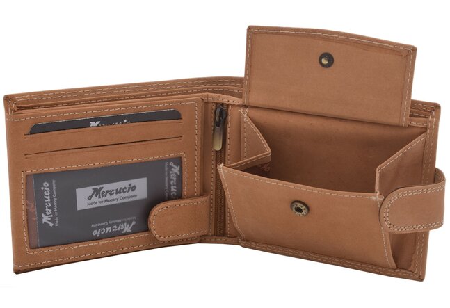Pánská peněženka MERCUCIO natural vzor 65 motorka retro II 2911927