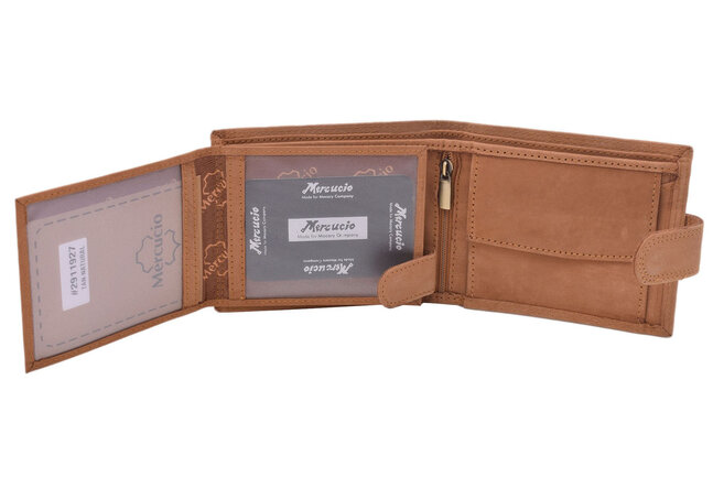 Pánská peněženka MERCUCIO natural vzor 6 sumec celý 2911927