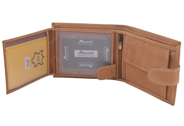 Pánská peněženka MERCUCIO natural vzor 6 sumec celý 2911927
