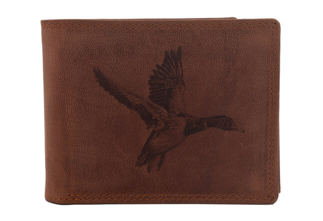 Pánská peněženka MERCUCIO světlehnědá vzor 13 divá kachna 2911908
