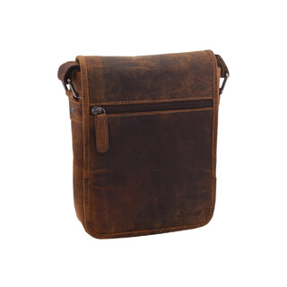 Pánské kožené crossbody camel 250906