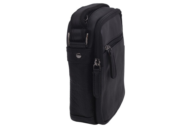 Pánské kožené crossbody černá nappa 250588