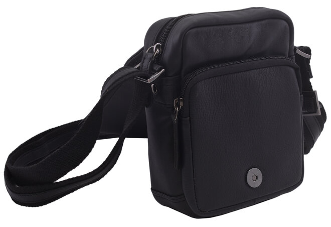 Pánské kožené crossbody černá nappa 250591