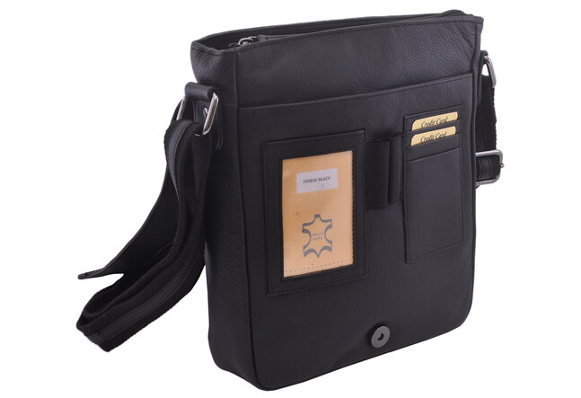 Pánské kožené crossbody černá nappa 250836