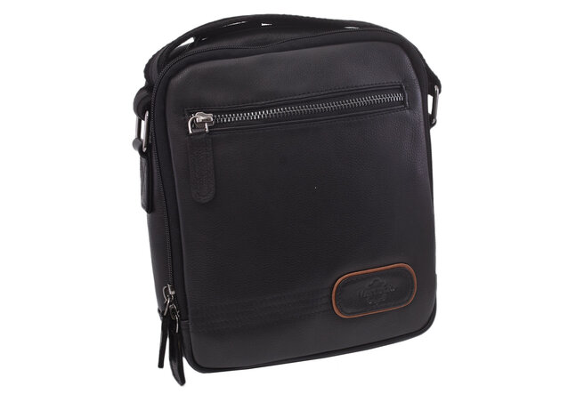Pánské kožené crossbody černá nappa 250854