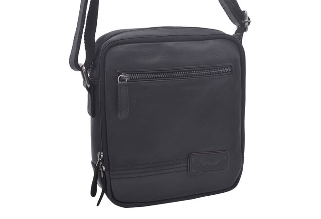 Pánské kožené crossbody černá nappa 250854