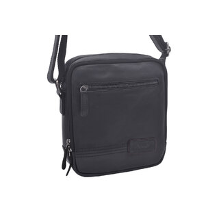 Pánské kožené crossbody černá nappa 250854