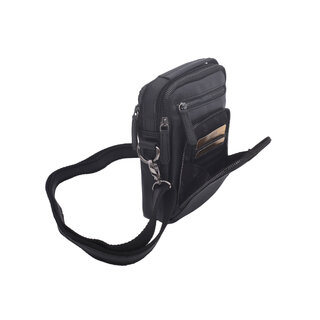 Pánské kožené crossbody černá nappa 250904