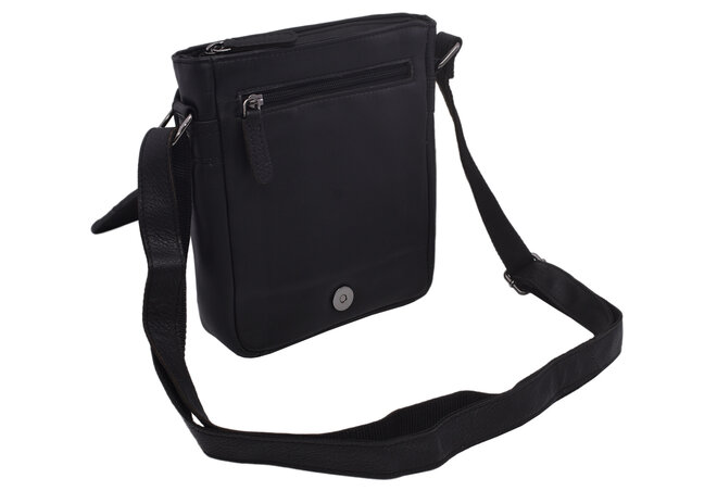 Pánské kožené crossbody černá nappa 250906