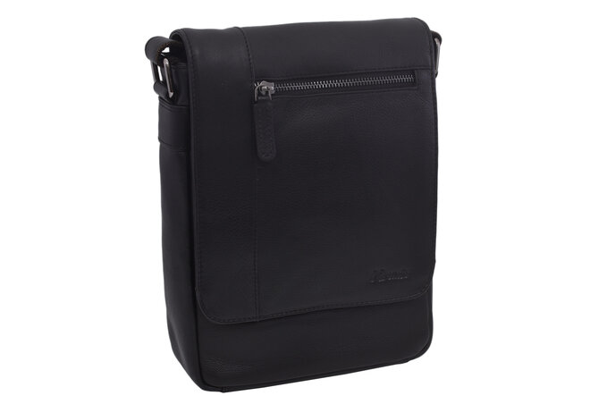 Pánské kožené crossbody černá nappa 250908