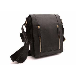 Pánské kožené crossbody černý hunter 250836