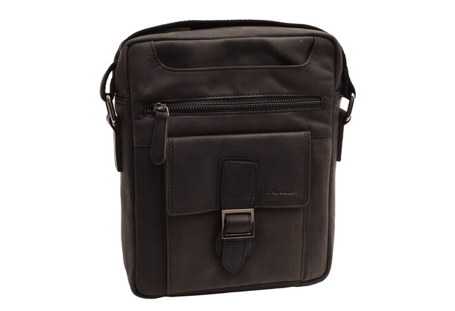 Pánské kožené crossbody černý hunter 250860