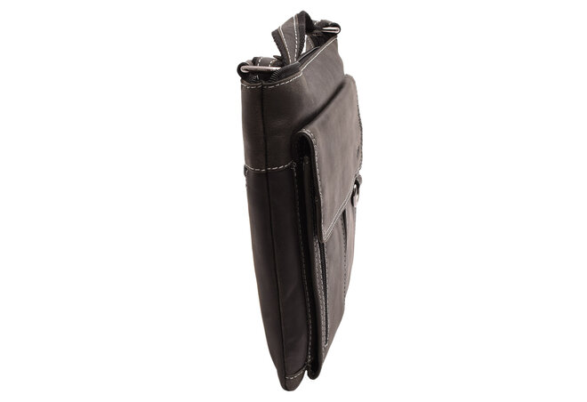 Pánské kožené crossbody čierny hunter 250903 (sleva)