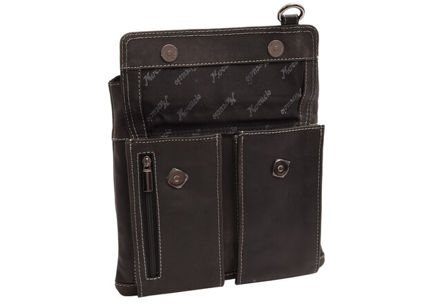 Pánské kožené crossbody čierny hunter 250903 (sleva)