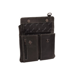 Pánské kožené crossbody čierny hunter 250903 (sleva)