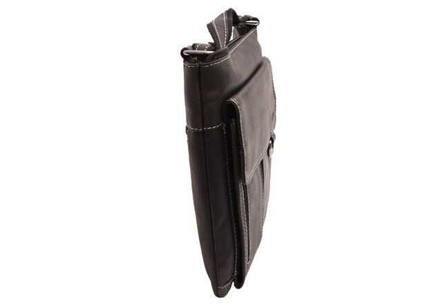 Pánské kožené crossbody čierny hunter 250903 (sleva)