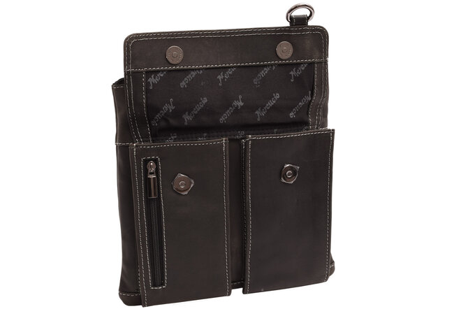 Pánské kožené crossbody čierny hunter 250903 (sleva)