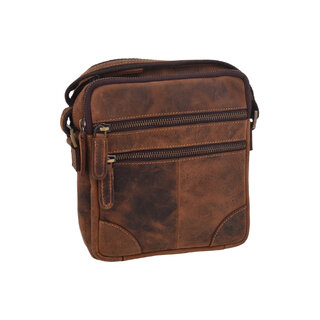 Pánské kožené crossbody tan hunter 250849