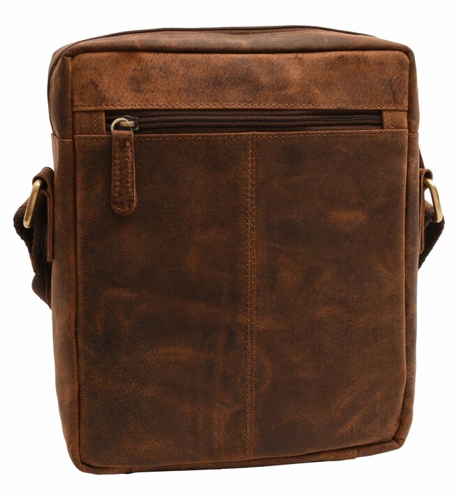 Pánské kožené crossbody tan hunter 250860