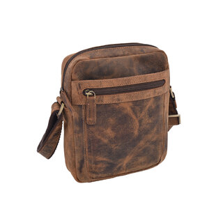 Pánské kožené crossbody tan hunter V 250587