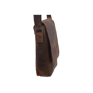 Pánské kožené crossbody tmavěhnědá 250909
