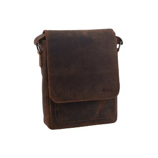 Pánské kožené crossbody tmavěhnědá 250909