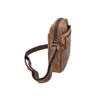 Pánské kožené crossbody tmavěhnědý hunter 250587