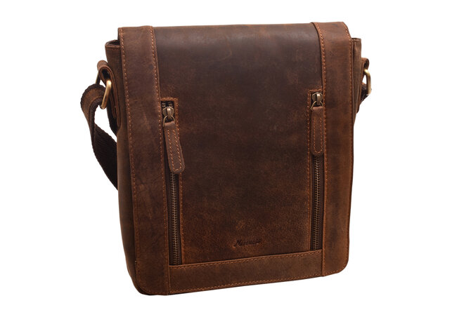 Pánské kožené crossbody tmavěhnědý hunter 250836