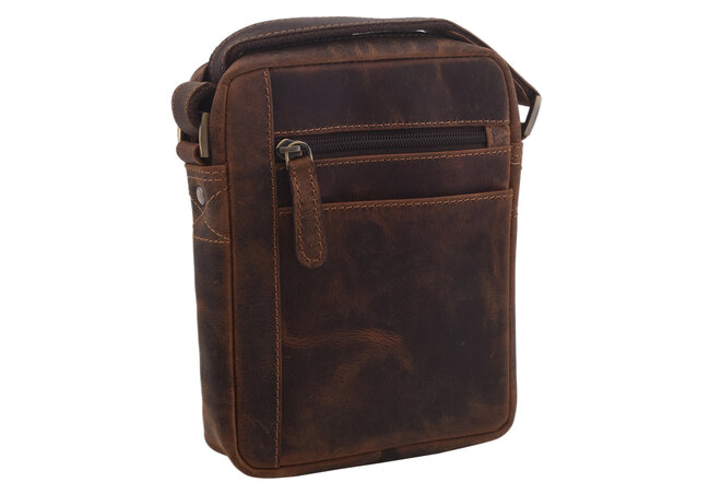 Pánské kožené crossbody tmavěhnědý hunter 250840