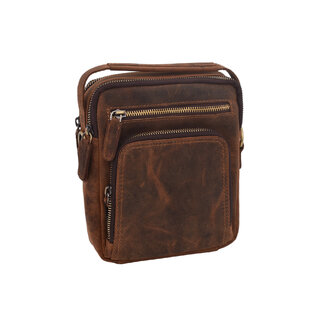 Pánské kožené crossbody tmavěhnědý hunter 250904