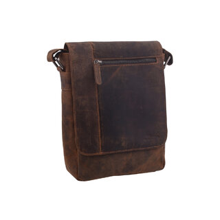 Pánské kožené crossbody tmavěhnědý hunter 250908